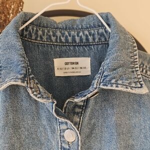 Cotton On Light Blue Denim Shirt